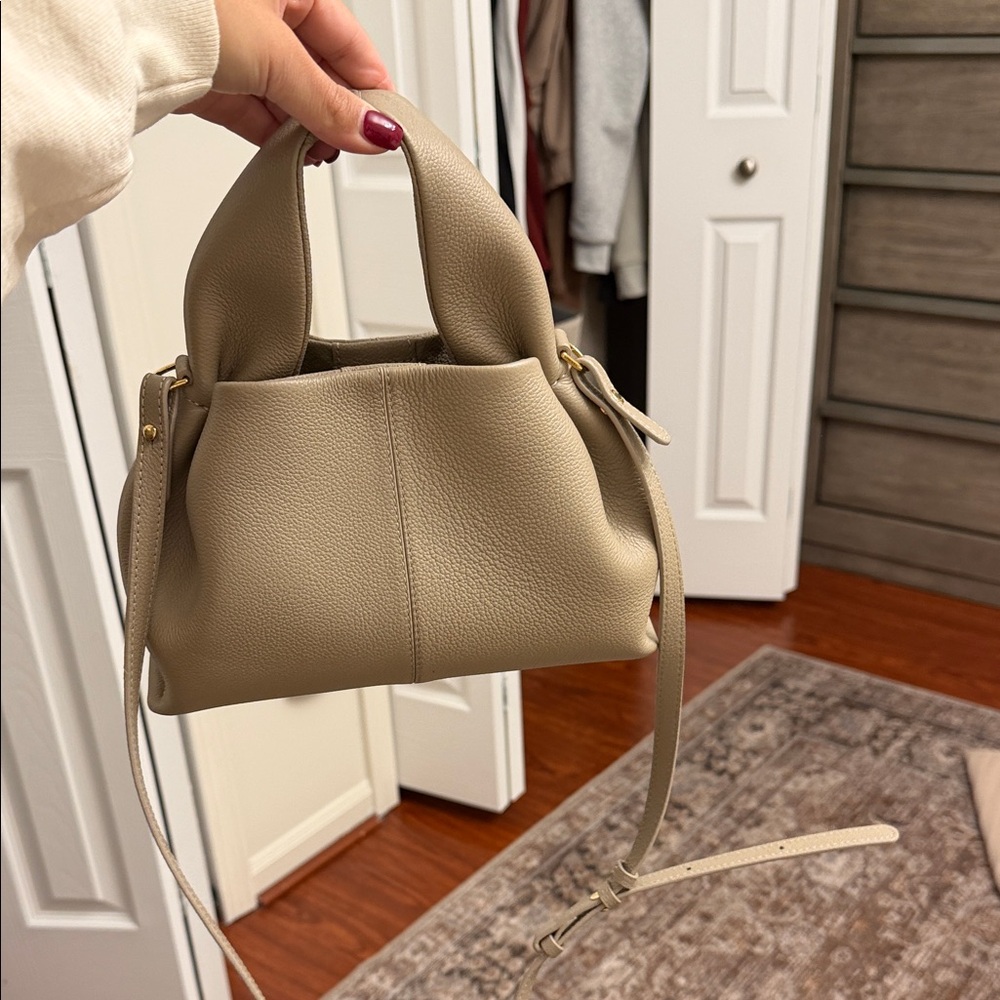 Polene Taupe Shoulder Bag
